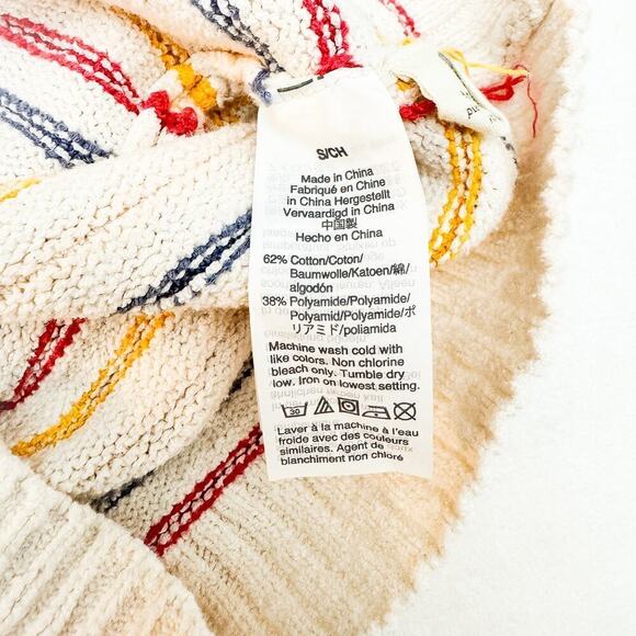 Madewell Striped Multicolor Knit Sleeveless Sweater Size Small - Picture 2 of 4